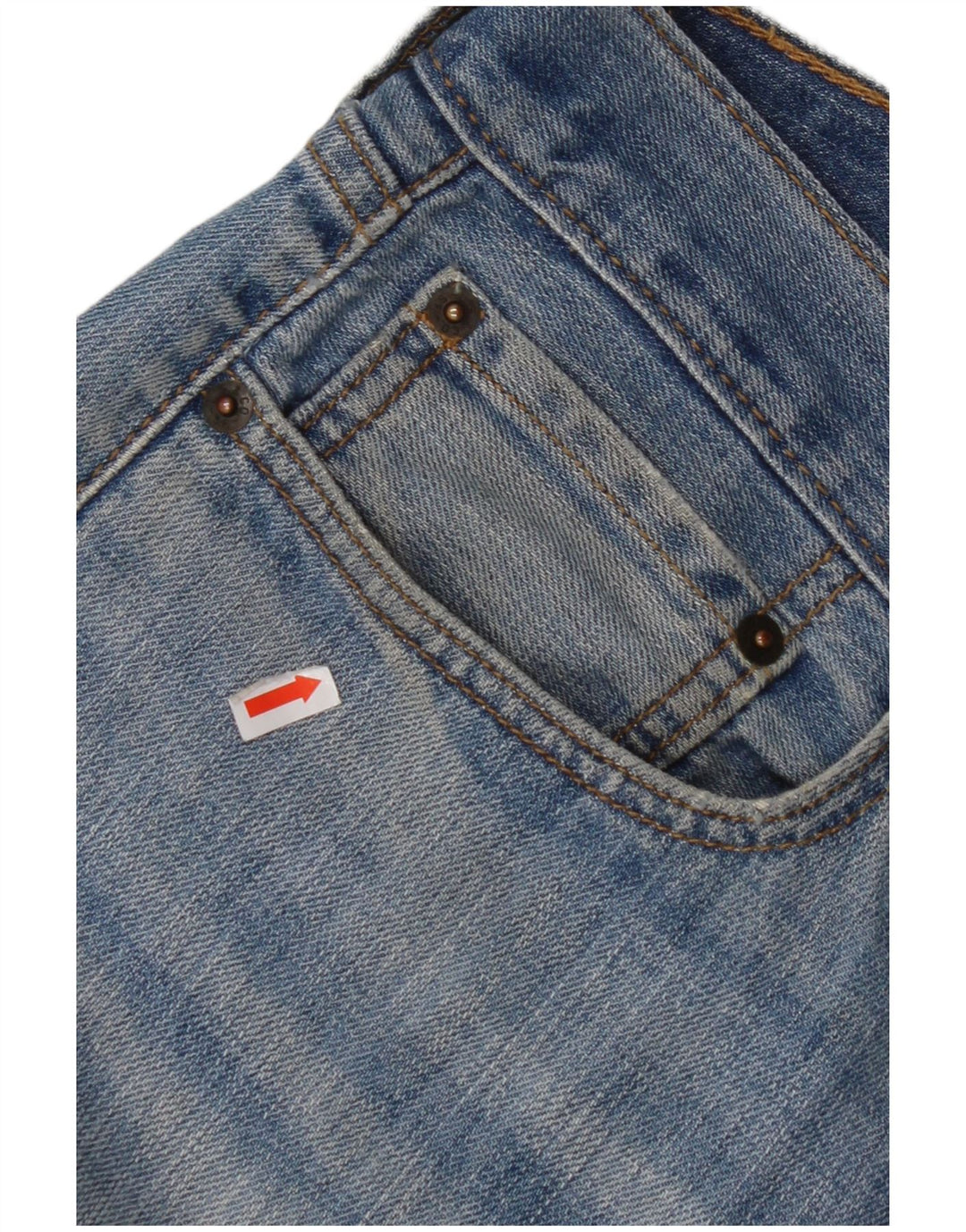 Blugi drepti pentru bărbați LEVI'S 514 W34 L32 Bumbac albastru