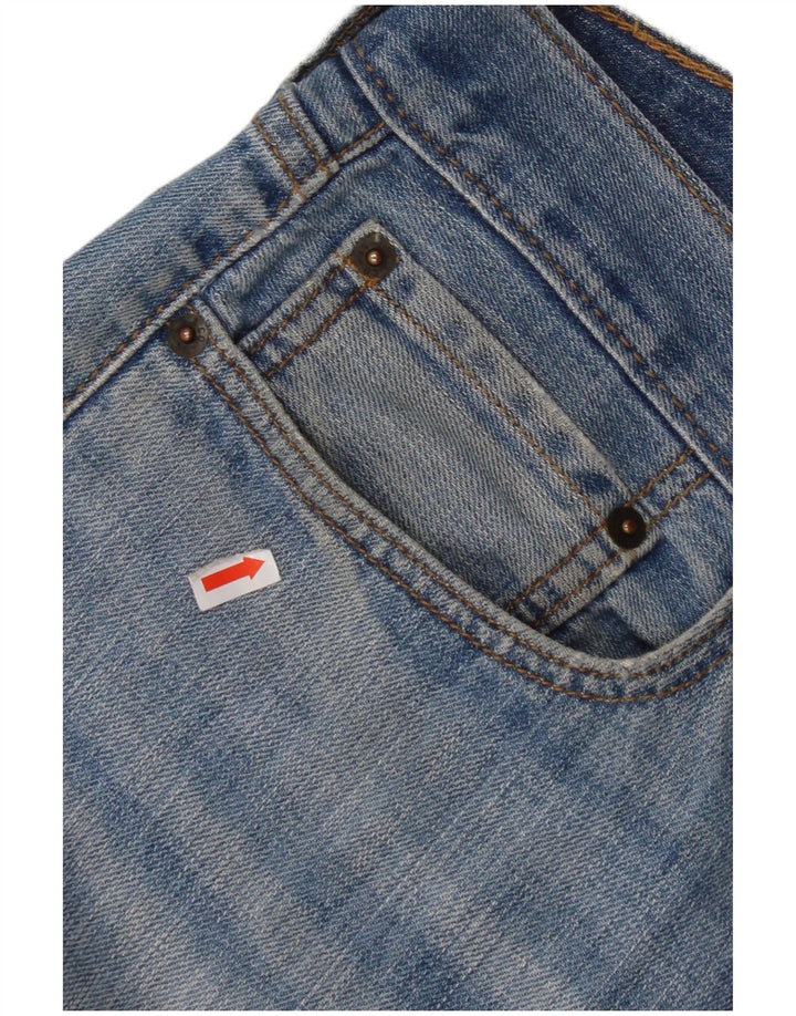 Blugi drepti pentru bărbați LEVI'S 514 W34 L32 Bumbac albastru
