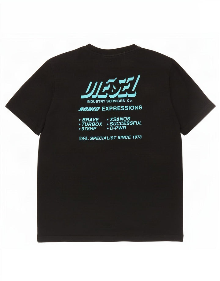 Tricou grafic pentru bărbați Diesel Top Medium Negru Bumbac