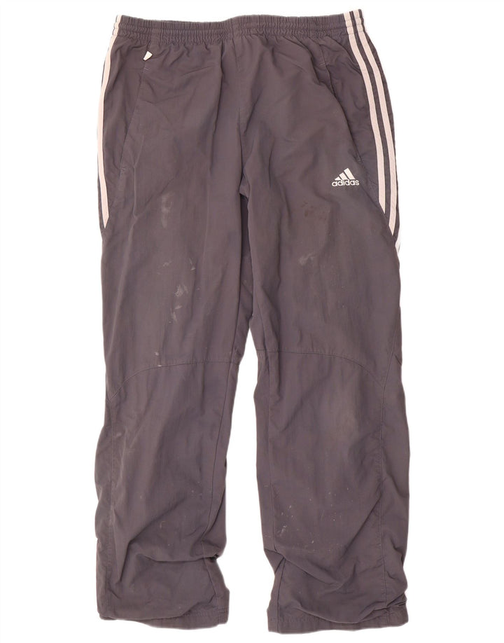 Pantaloni de trening pentru bărbați Adidas, gri mediu din poliamidă