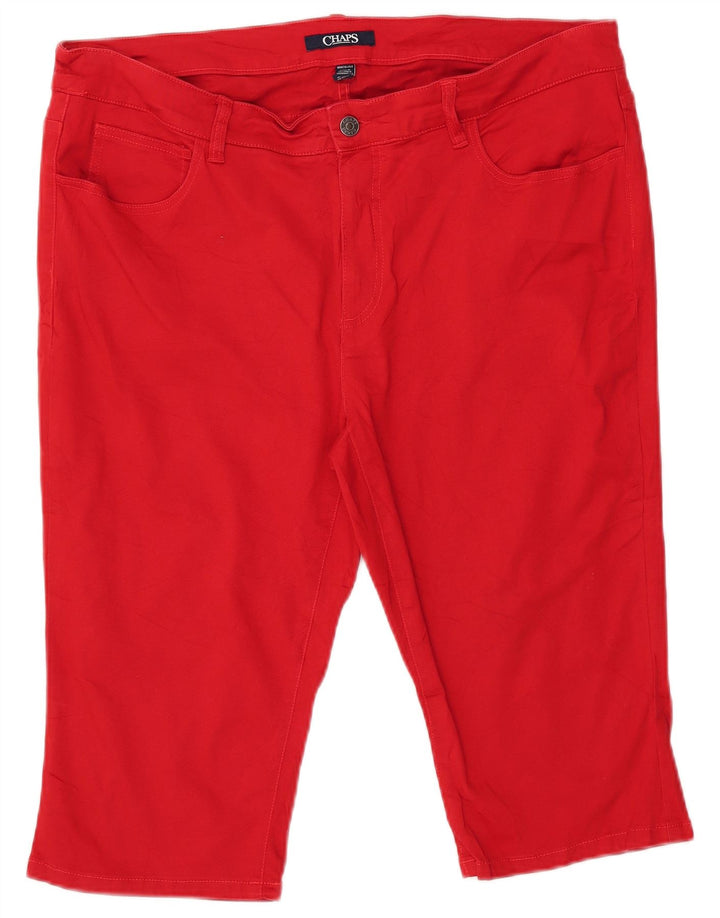 Bermude pentru damă CHAPS US 18 2XL W38 Bumbac roșu