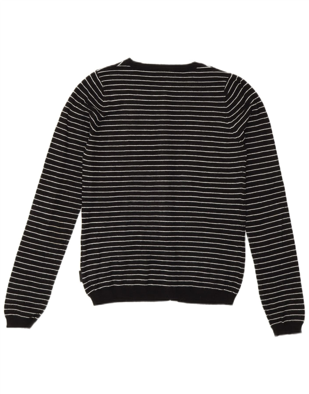 CALVIN KLEIN JEANS Pulover cardigan pentru fete 11-12 ani mare cu dungi negre