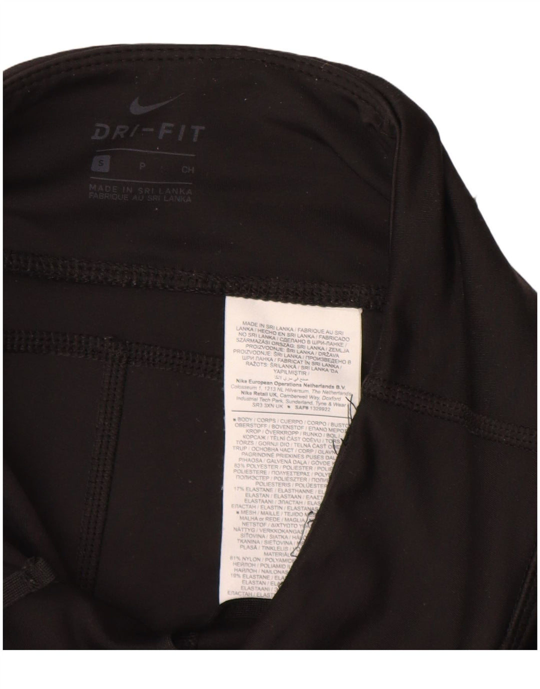 Leggings Dri Fit NIKE pentru femei UK 8, poliester negru mic