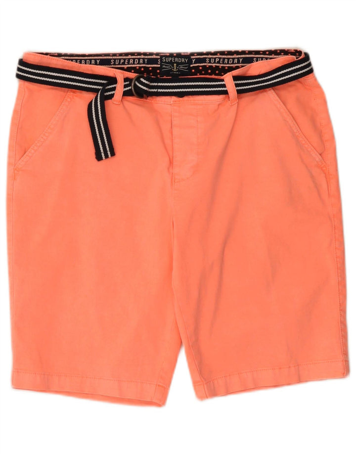 Pantaloni scurti chino Superdry pentru femei, mari W34, bumbac roz
