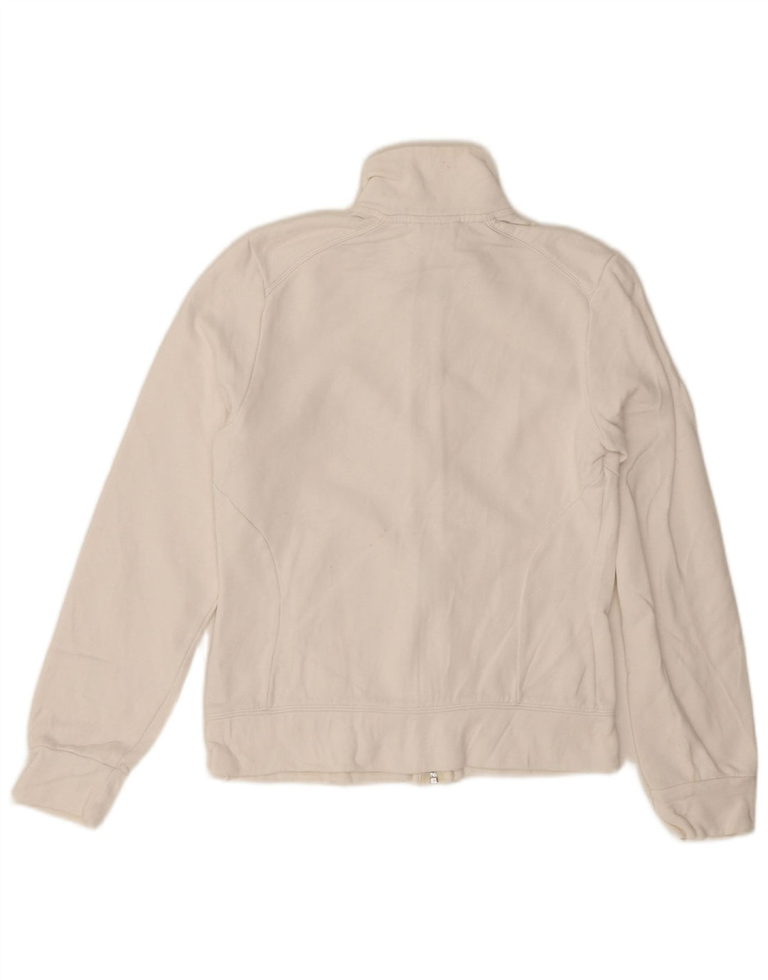 Jachetă de trening pentru femei Adidas UK 12, bumbac alb mediu