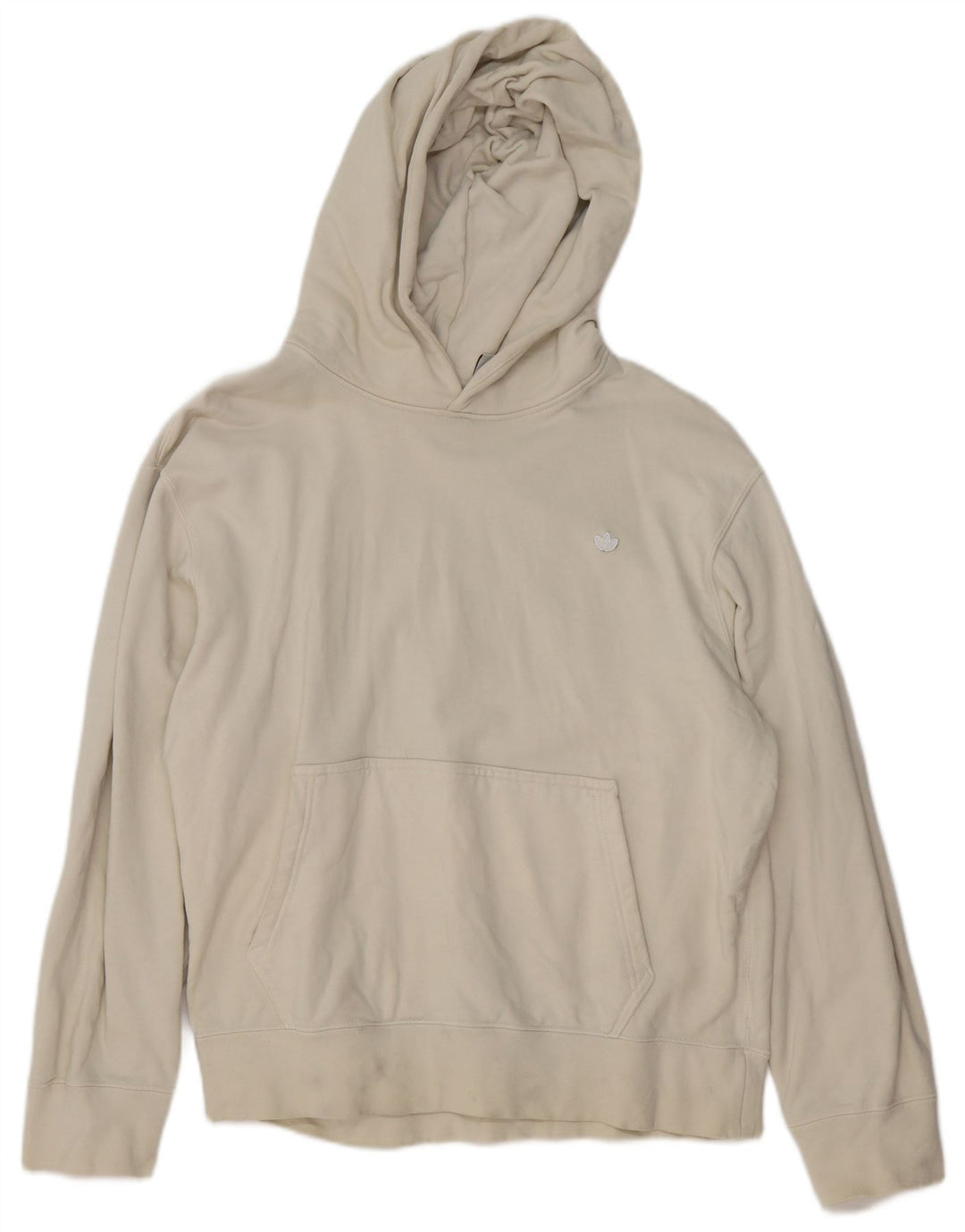 Pulover ADIDAS pentru femei, UK 14, bumbac alb, mediu