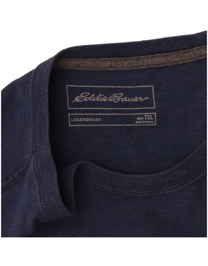 Tricou înalt pentru bărbați Eddie Bauer Top XL bumbac bleumarin