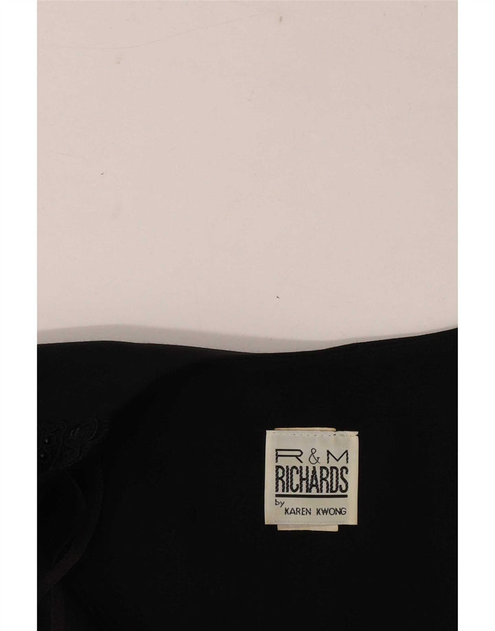 Jachetă Bolero R&M Richards pentru femei UK 14 Medium Black Rayon