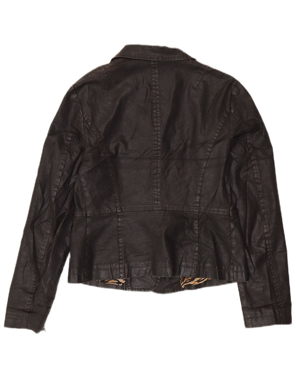 Jachetă pentru femei GUESS BY MARCIANO Crop cu 3 nasturi IT 46 Large Black