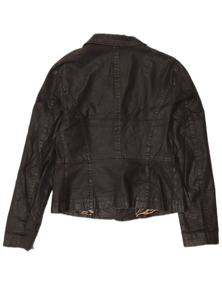 Jachetă pentru femei GUESS BY MARCIANO Crop cu 3 nasturi IT 46 Large Black