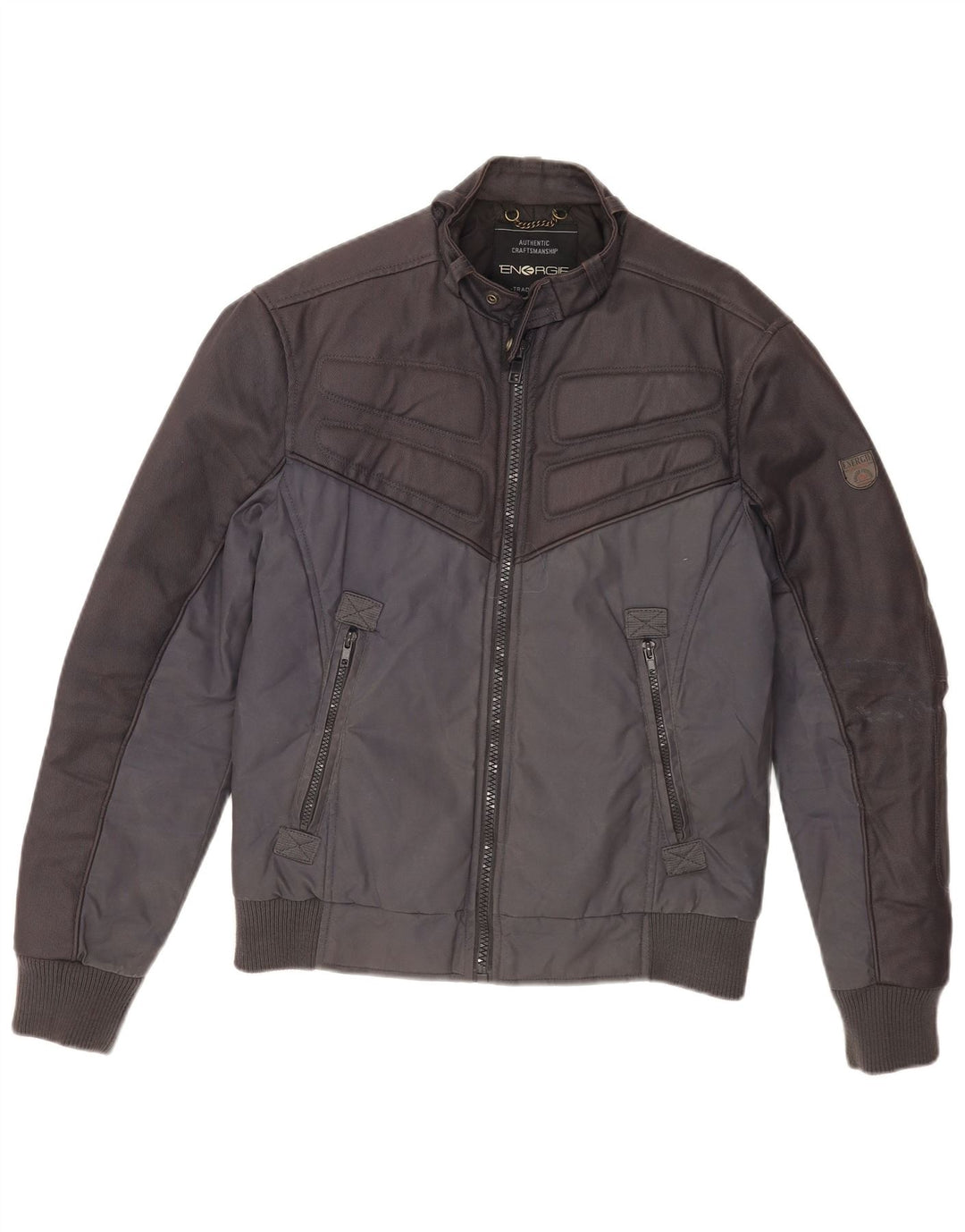 Jachetă Bomber pentru bărbați Energie UK 38 Medium, bleumarin, bumbac color bloc