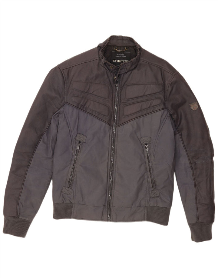 Jachetă Bomber pentru bărbați Energie UK 38 Medium, bleumarin, bumbac color bloc