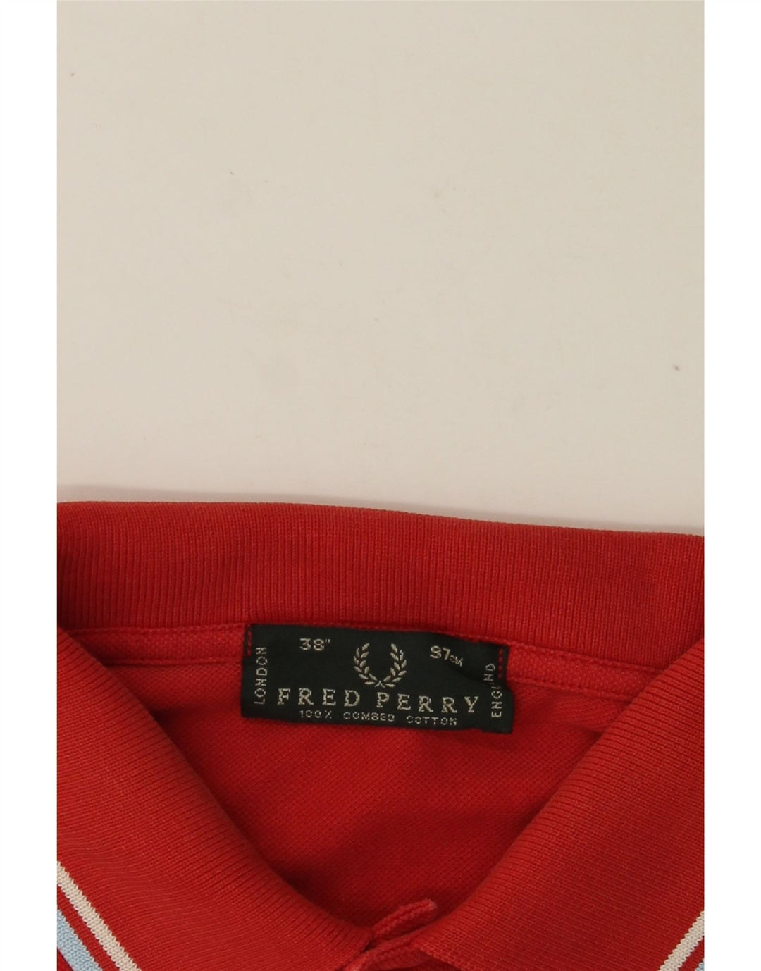 Cămașă polo FRED PERRY pentru bărbați, bumbac roșu mic