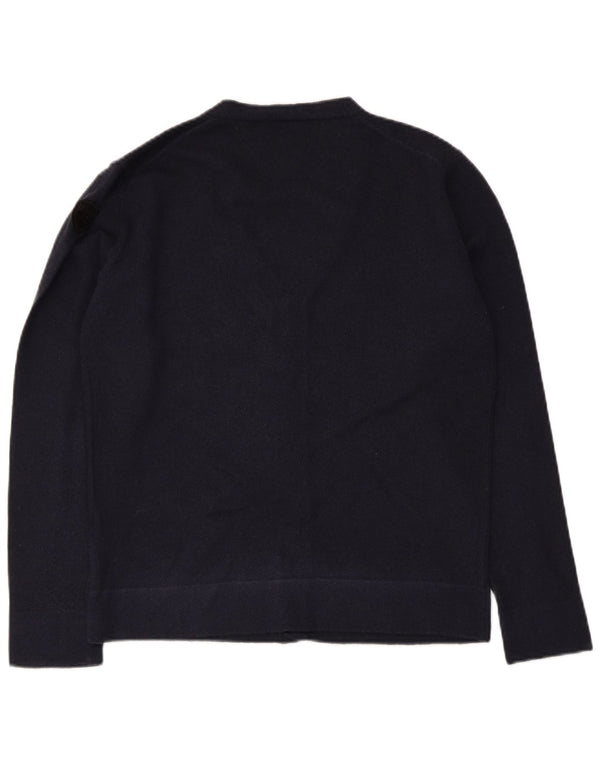Pulover cardigan Blauer pentru femei UK 14 mare Lână bleumarin