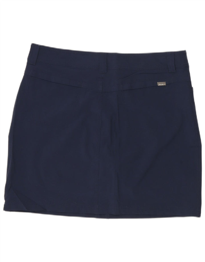 EDDIE BAUER Fusta mini pentru femei US 8 Medium W32 Poliester bleumarin