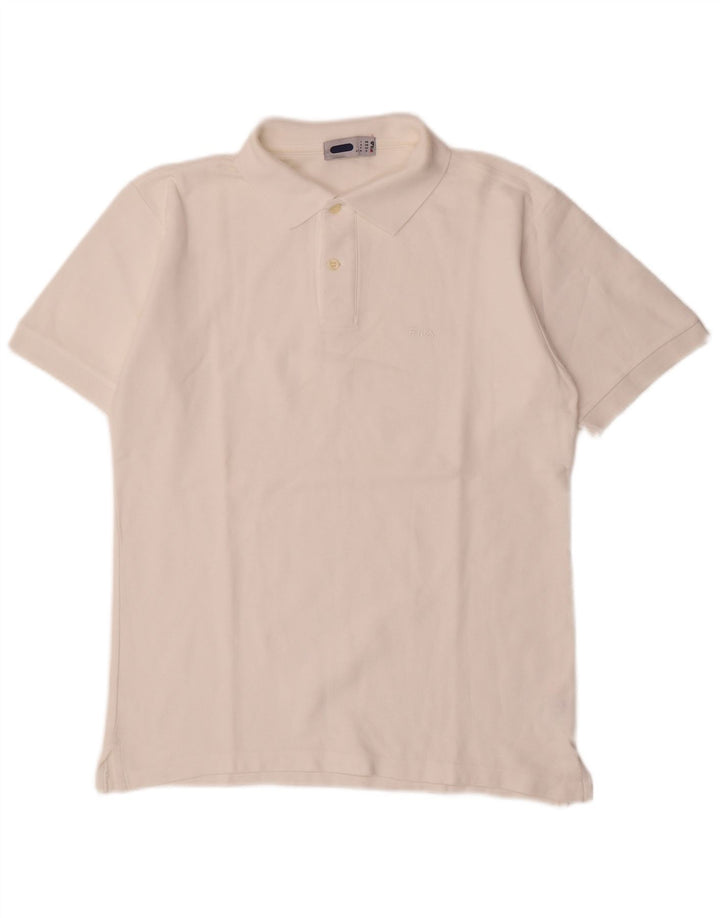 Tricou Polo Fila Bărbați IT 48 Bumbac Alb Mediu