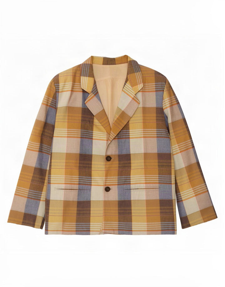 Jachetă vintage pentru bărbați cu 2 nasturi, UK 38, medie, multicoloră