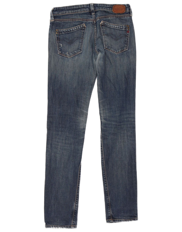 Replay blugi slim pentru femei W29 L31 albastru