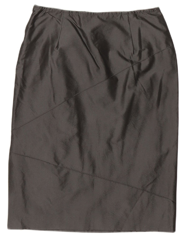 Max & Co. Fusta midi pentru femei UK 10 Small W28 Poliester negru