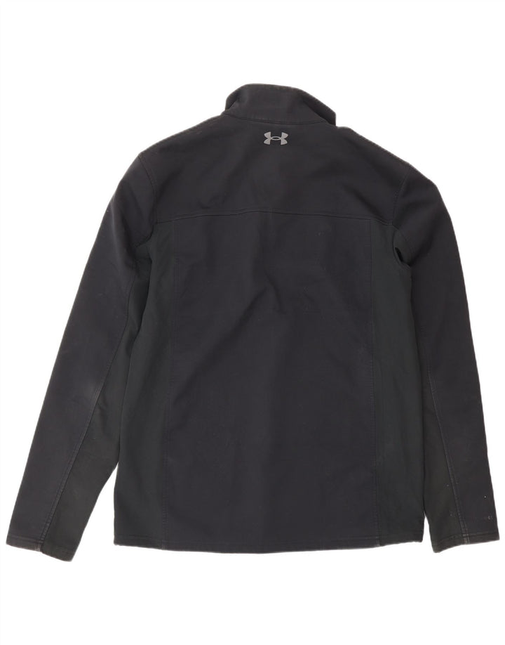 Jachetă de trening Under Armour Cold Gear pentru bărbați, poliester mediu negru