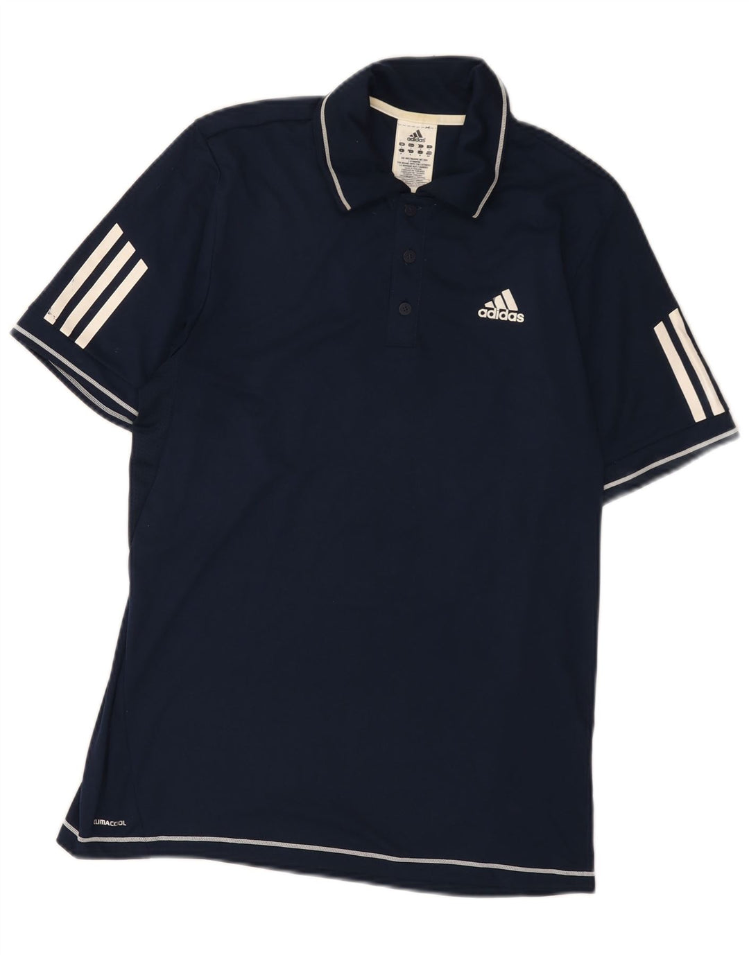 Tricou polo Adidas Climacool pentru bărbați, poliester bleumarin mic