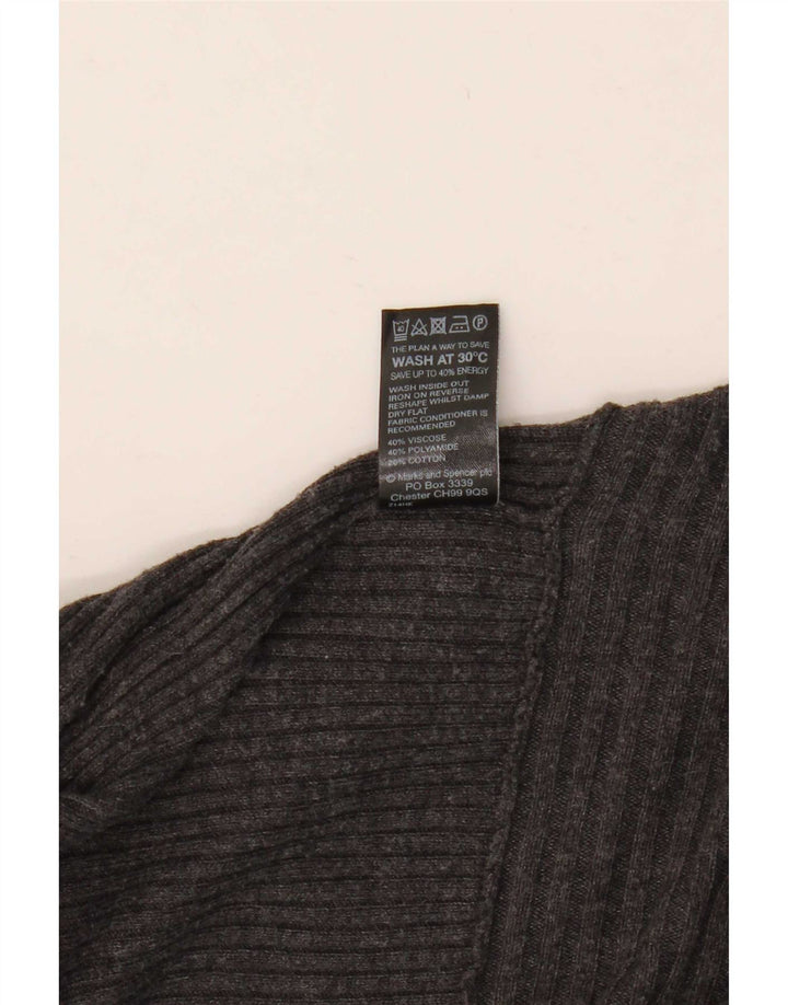 Pulover cardigan deschis pentru femei Marks & Spencer UK 8 mic gri