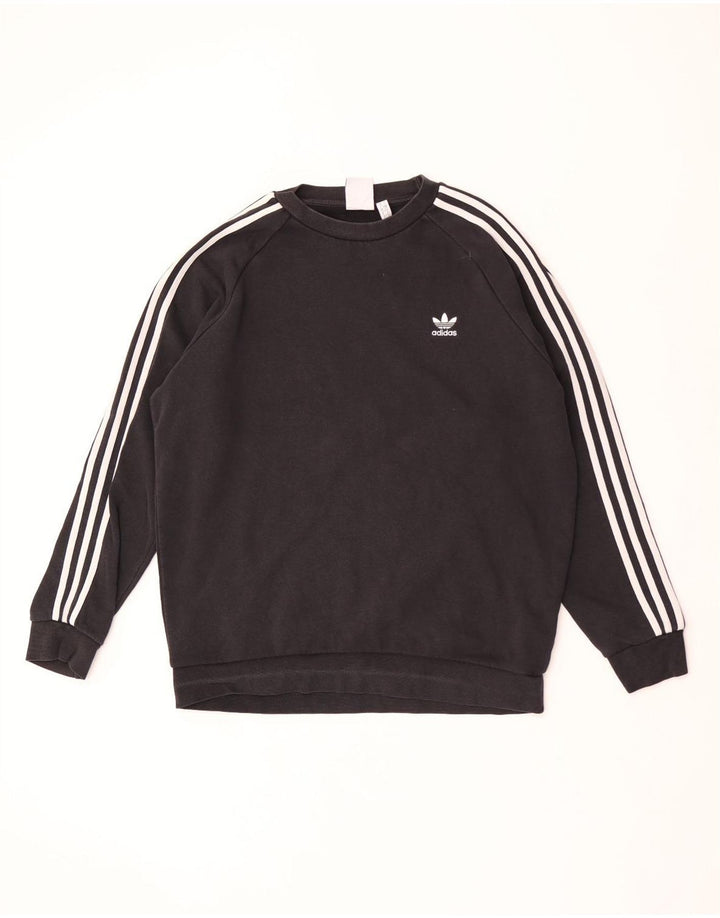Pulover ADIDAS pentru bărbați, bumbac mare, negru