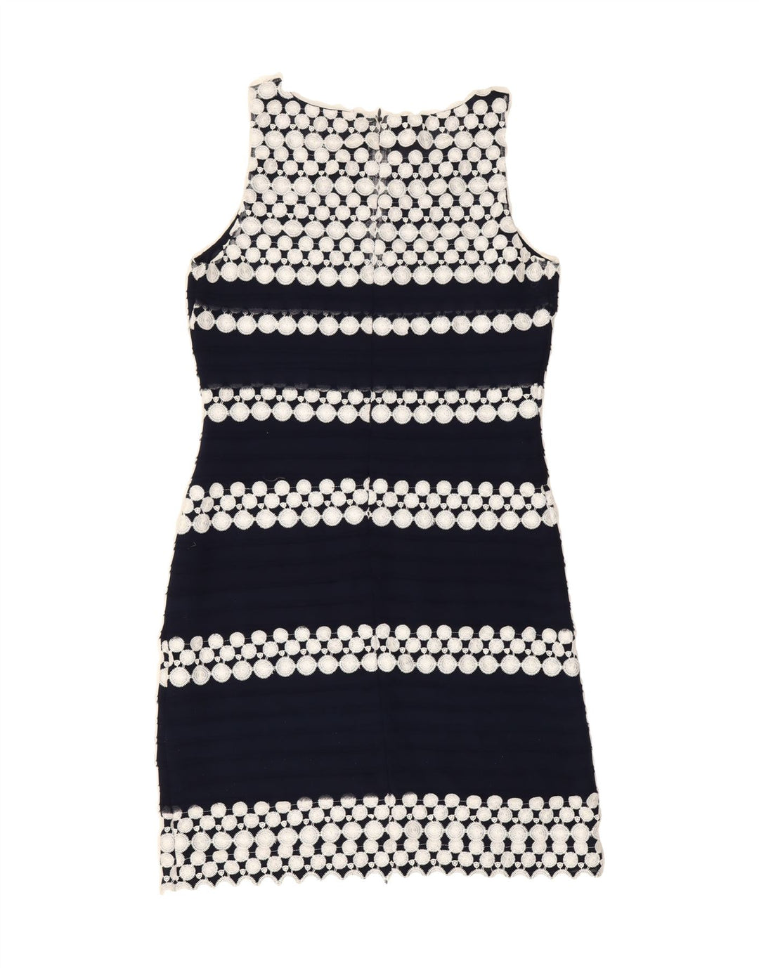 PHASE EIGHT Womens Sheath Dress UK 10 Small  Navy Blue Polka Dot Vintage Phase Eight and Second-Hand Phase Eight from Messina Hembry 