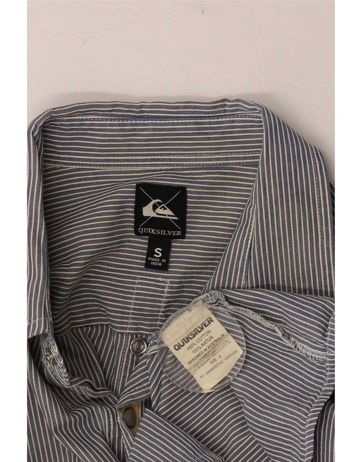 Cămașă pentru bărbați Quiksilver, bumbac cu dungi albastre