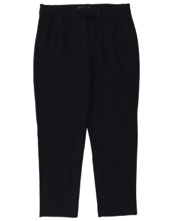 Pantaloni tăiați pentru femei Marks & Spencer UK 12 Medium W30 L25 Bleumarin