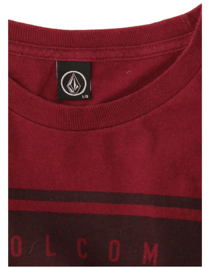 Tricou grafic pentru bărbați Volcom Top mare Burgundy
