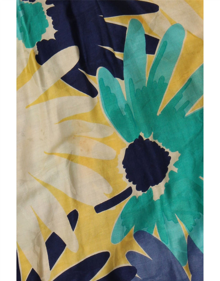 VINTAGE Womens Wrap Skirt IT 42 Medium W28 Multicoloured Floral Cotton Vintage Vintage and Second-Hand Vintage from Messina Hembry 