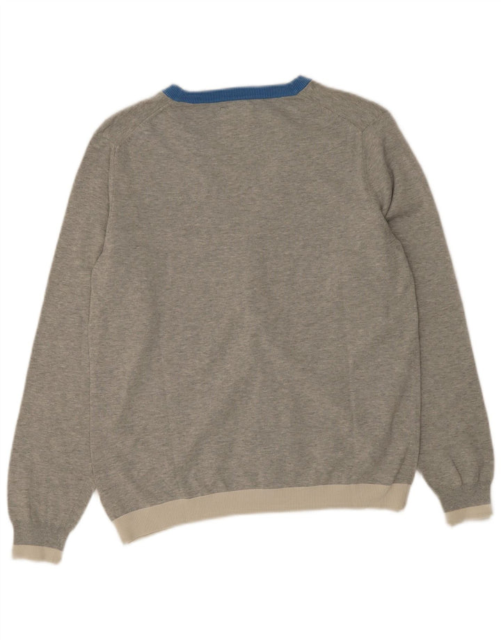 Pulover cardigan pentru bărbați Sun68, gri mediu, bumbac color bloc