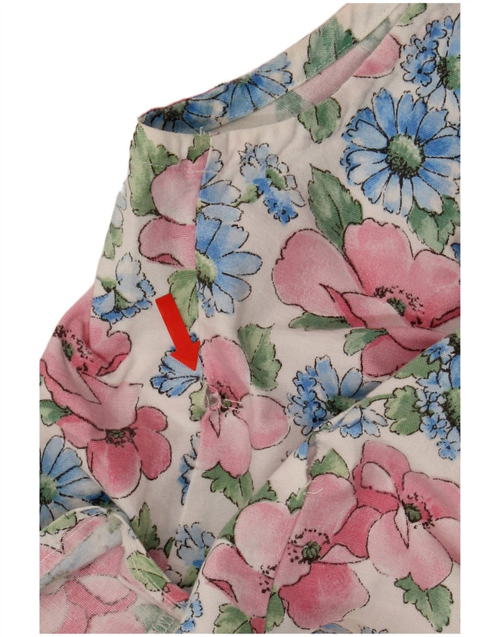 Vestă vintage pentru femei UK 14 Medium Multicolor Floral