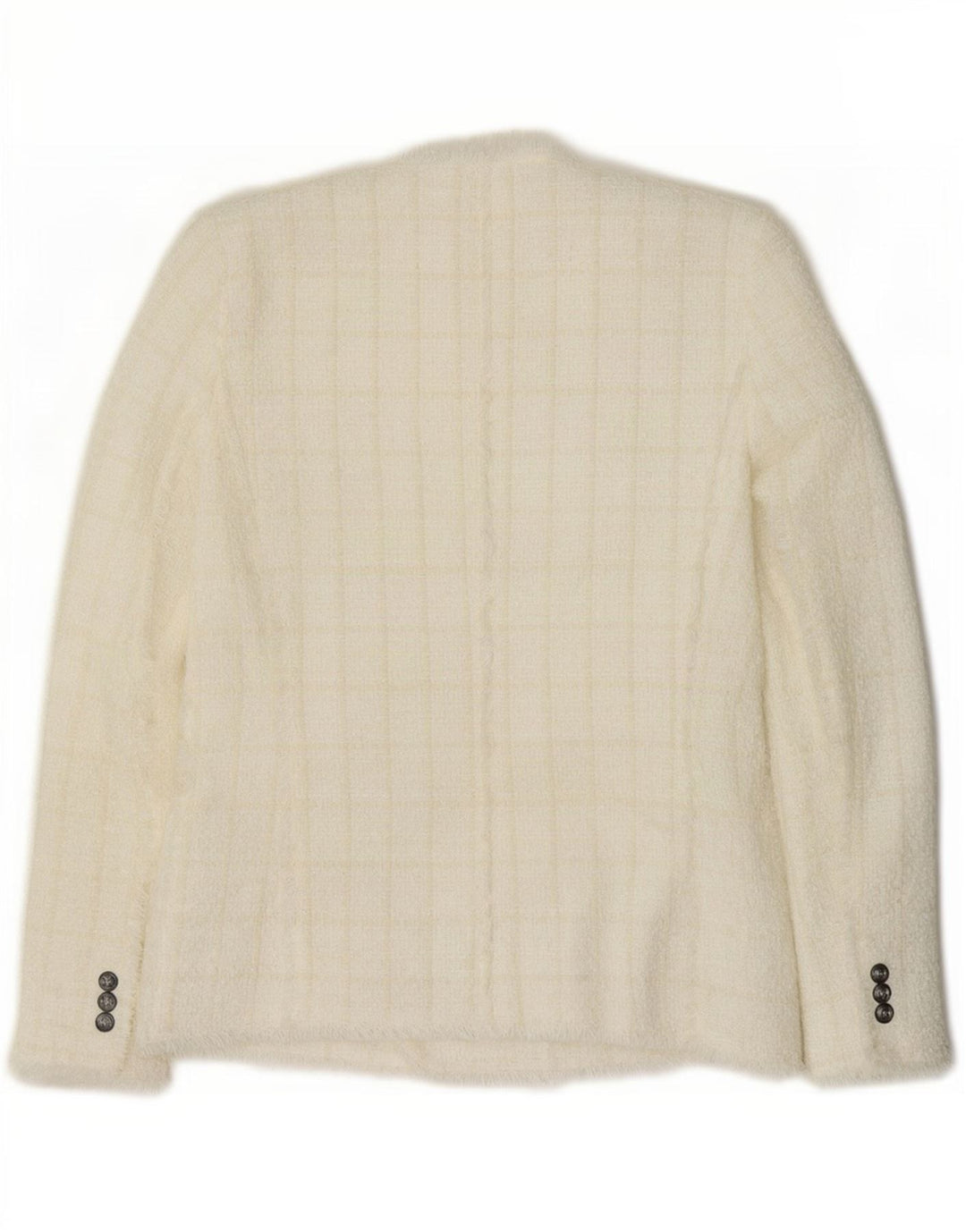 Jachetă Blazer pentru femei Zara UK 12 Medium White Check