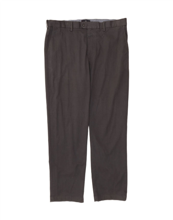 Pantaloni chino drepți pentru bărbați Marks & Spencer L40 L33 bumbac gri