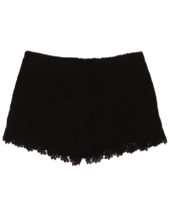 Pantaloni scurti casual pentru femei Zara Mici W26 Negru Floral