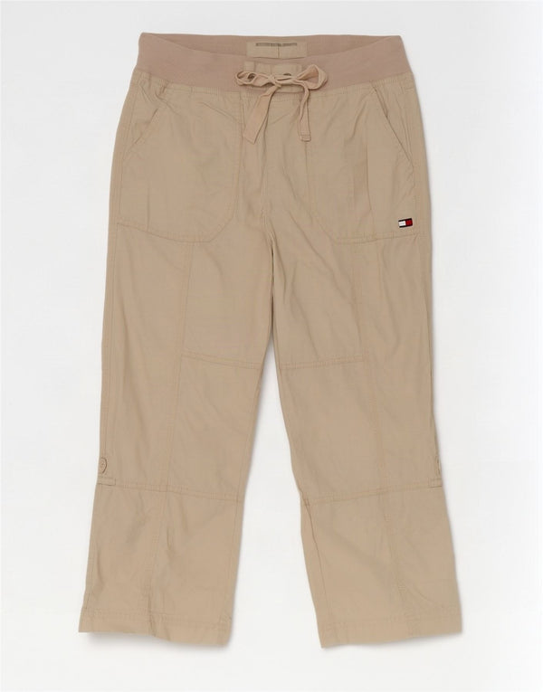 Pantaloni capri Tommy Hilfiger pentru femei mici W30 L21 bumbac bej