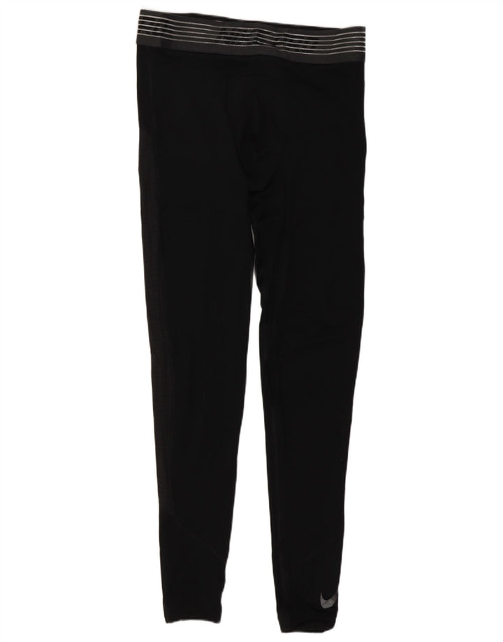 Leggings grafic Nike Dri Fit pentru bărbați, poliester mediu negru