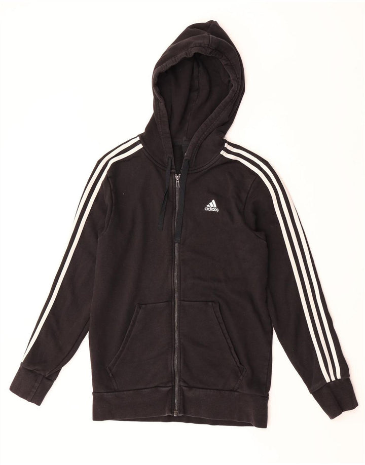 Pulover Adidas pentru bărbați, cu fermoar, mic, negru