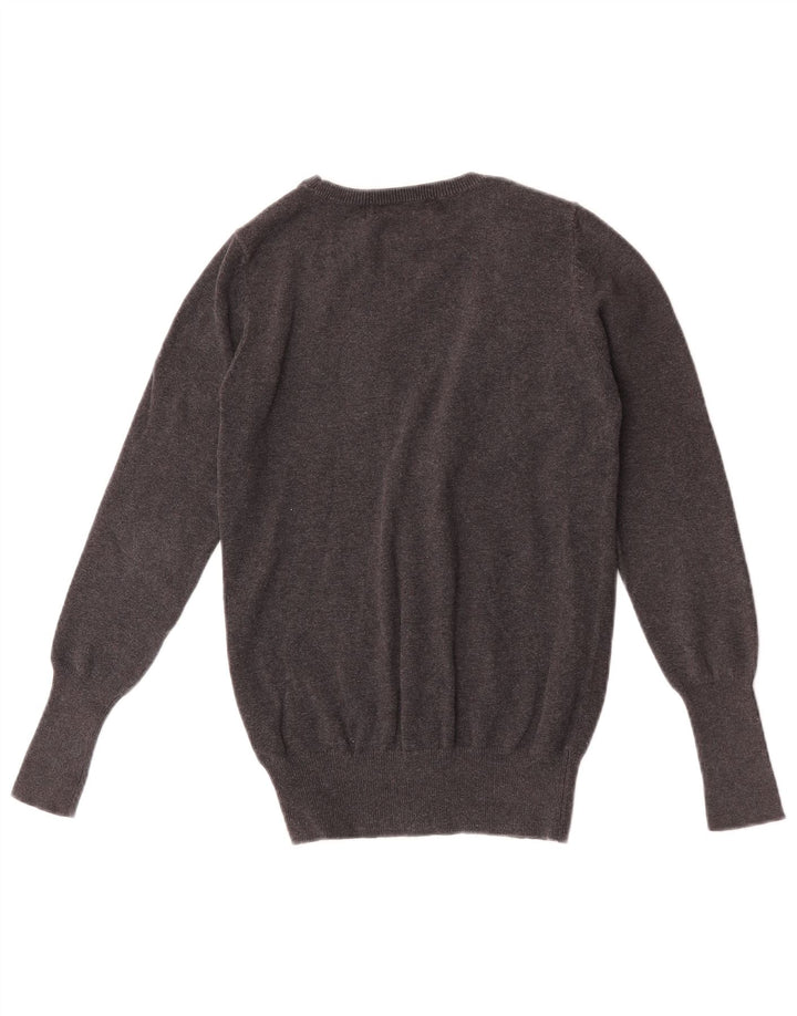Pulover cardigan pentru femei Zara UK 12, bumbac gri mediu
