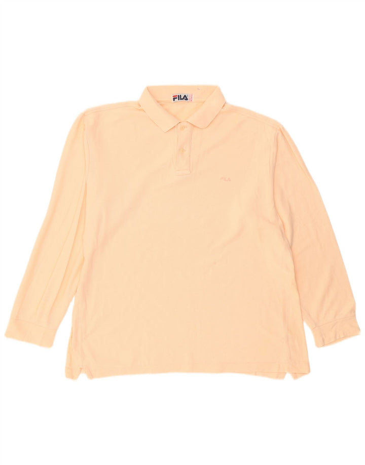 Tricou polo cu mânecă lungă pentru bărbați Fila IT 52 Large Pink