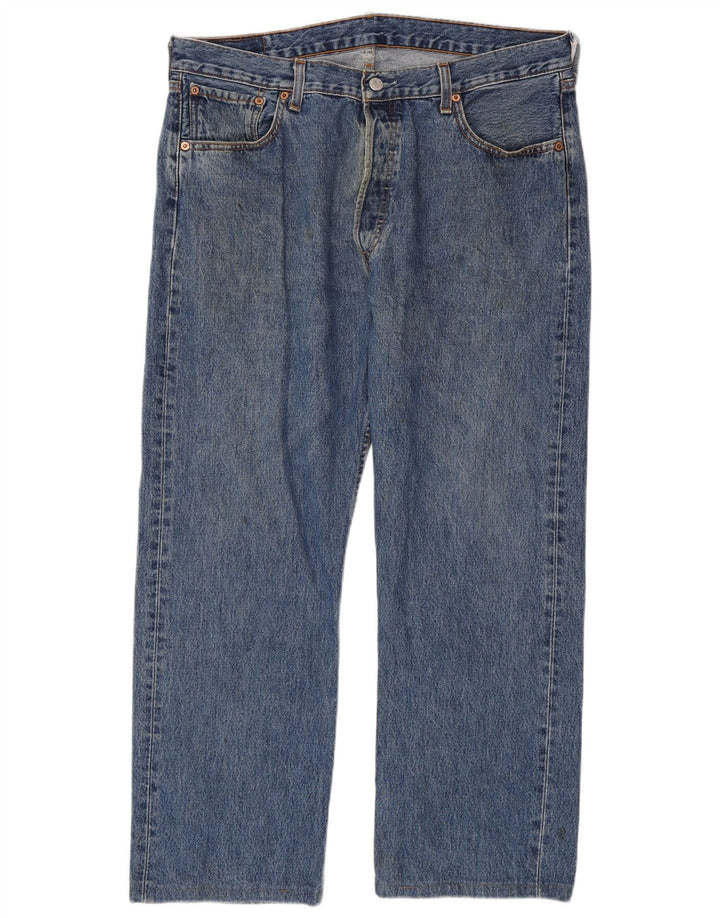 Blugi drepti pentru bărbați Levi's 501 W36 L28 Bumbac albastru