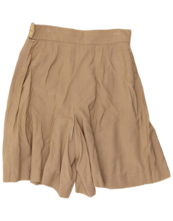 Pantaloni scurți casual pentru femei Andrea Mare, cu picioare late, IT 44 Medium W28 Bej
