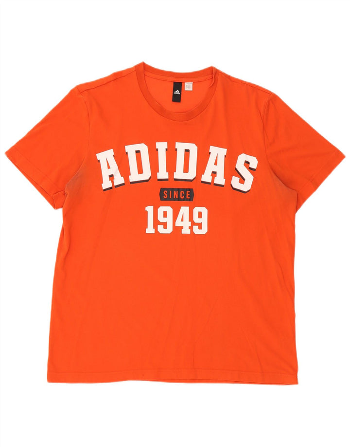 Tricou grafic pentru bărbați Adidas Top mare portocaliu