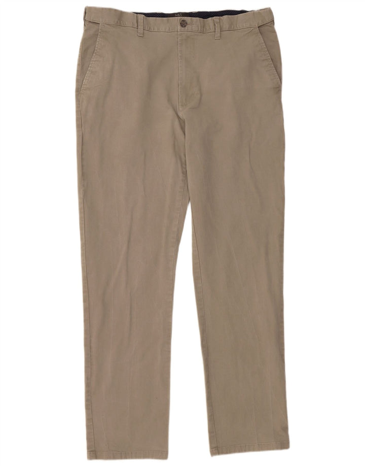 Pantaloni chino obișnuiți pentru bărbați Marks & Spencer L38 L33 bumbac gri