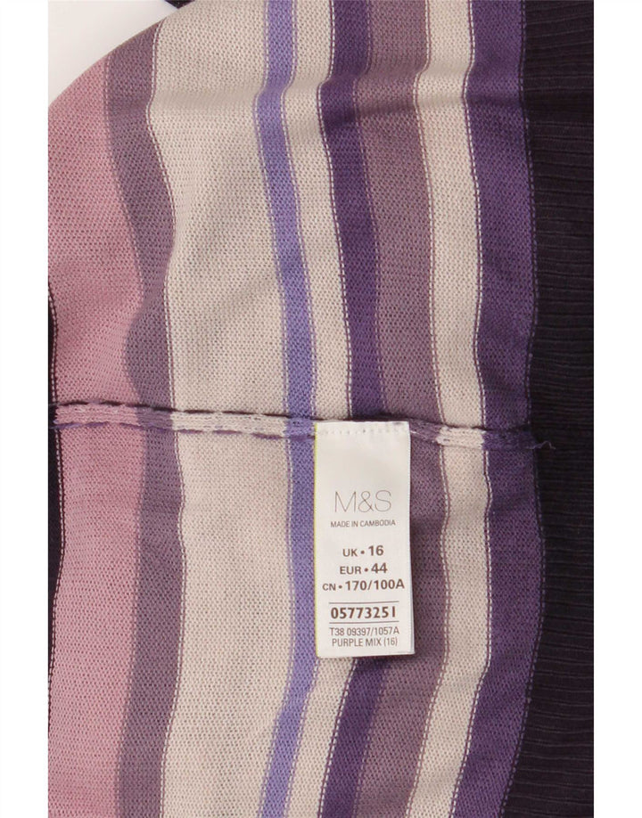 Pulover pentru femei Marks & Spencer cu gât cu barca UK 16 mare, multicolor