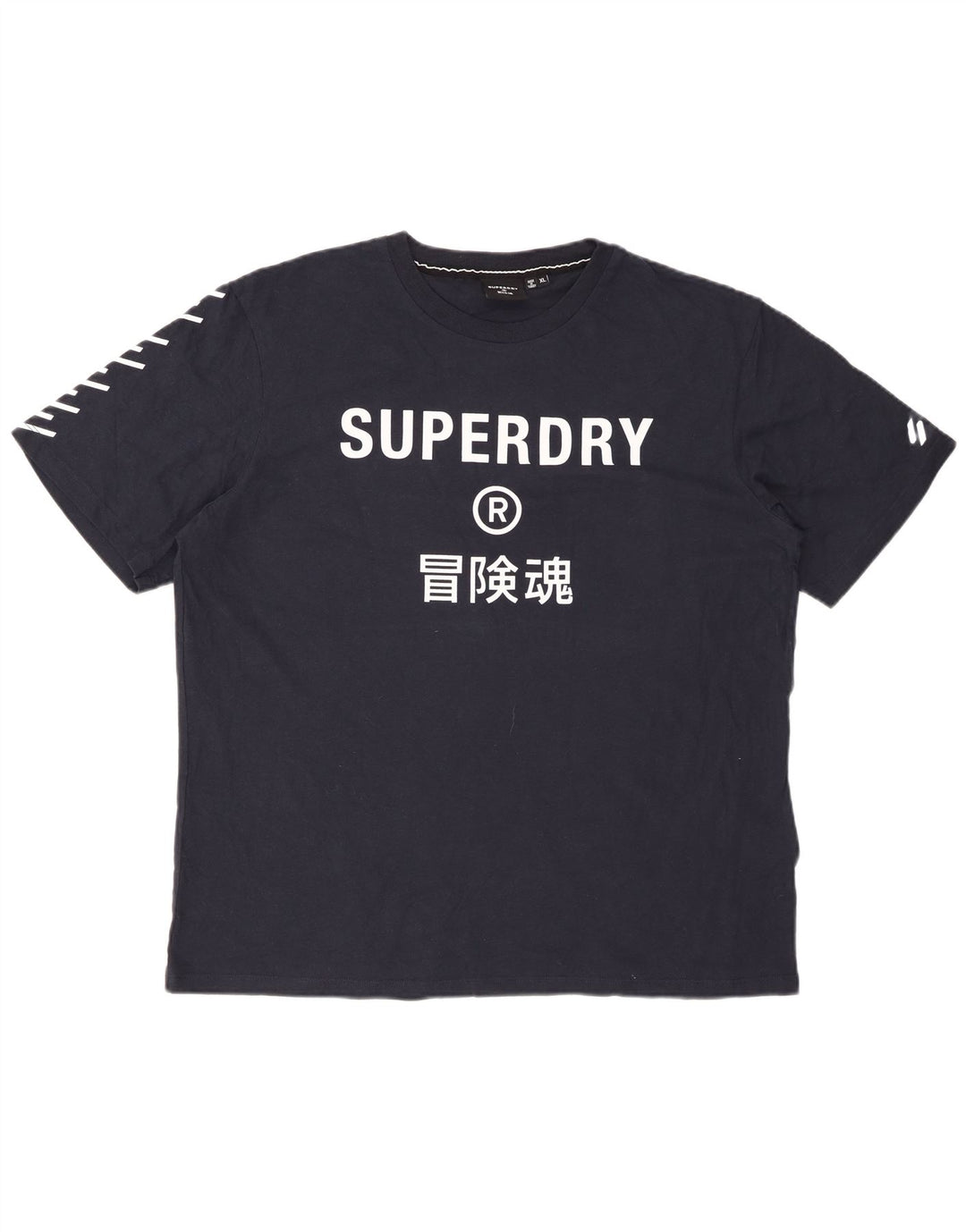 Tricou grafic pentru bărbați SUPERDRY Top XL Bumbac bleumarin