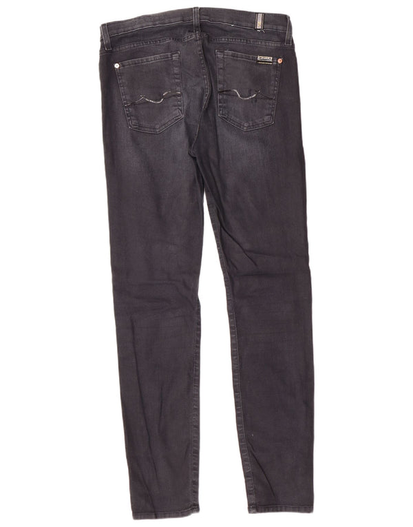 7 FOR ALL MANKIND Blugi skinny pentru femei W32 L29 bumbac negru
