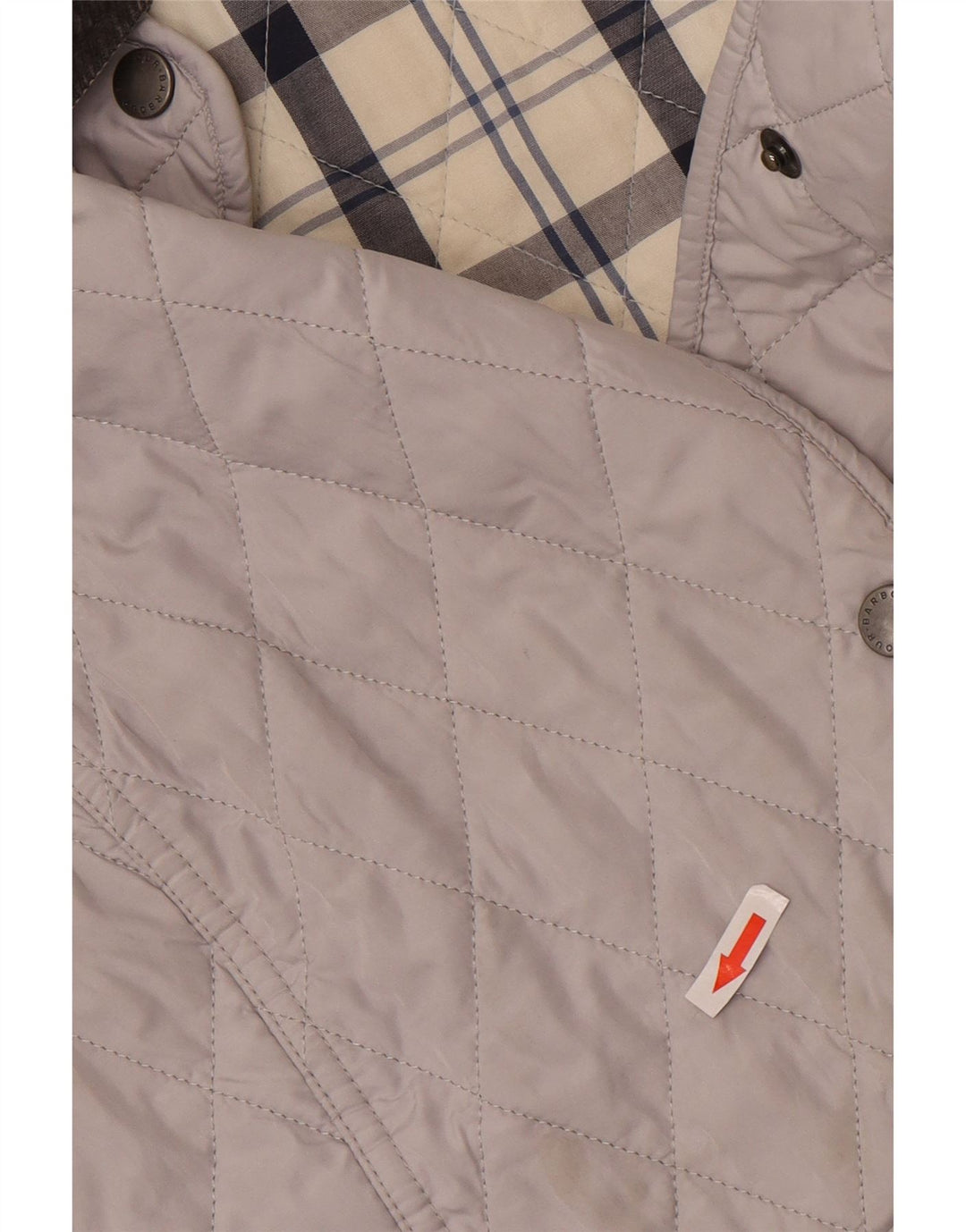 Jachetă matlasată Barbour pentru femei UK 8 Small, gri, poliester color bloc